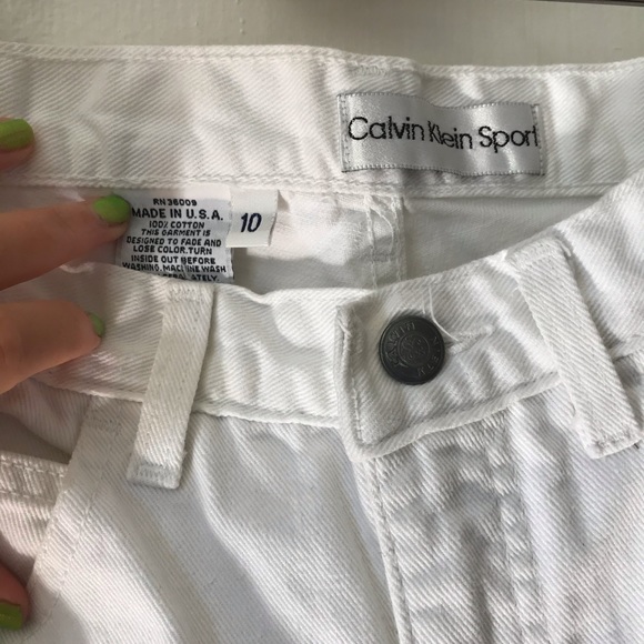 On Hold ** Calvin Klein Sport White Denim - Picture 2 of 4